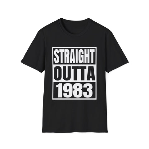 Vintage 1983 T Shirts for Men Retro Funny 1983 Birthday Mens Shirt