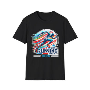 USA 2024 Go United States Running American Sport 2024 USA Mens Tshirts