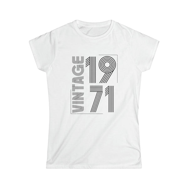 Vintage 1971 T Shirts for Women Retro Funny 1971 Birthday Womens T Shirts