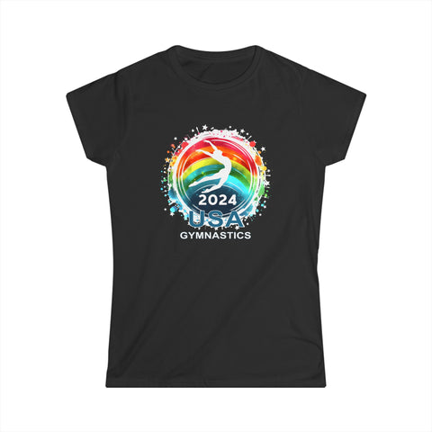 USA 2024 Games United States Gymnastics America 2024 USA Womens T Shirts