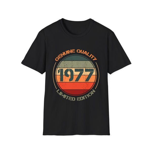 Vintage 1977 T Shirts for Men Retro Funny 1977 Birthday Mens Shirt