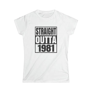 Vintage 1981 TShirt Women Limited Edition BDay 1981 Birthday Womens T Shirt