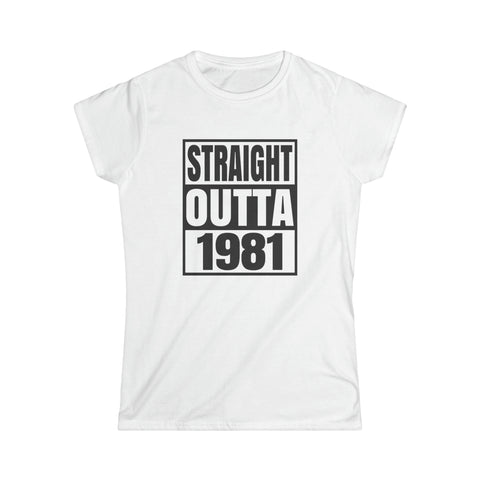 Vintage 1981 TShirt Women Limited Edition BDay 1981 Birthday Womens T Shirt