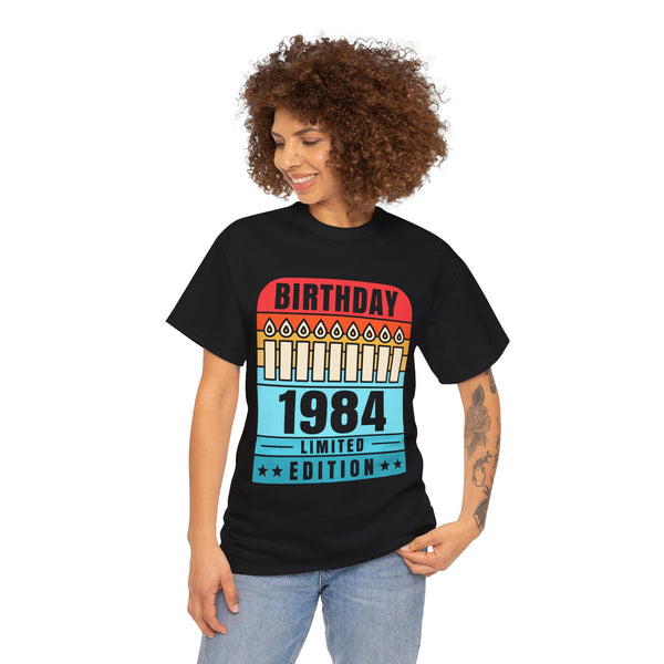 Vintage 1984 TShirt Women Limited Edition BDay 1984 Birthday Womens Shirt Plus Size