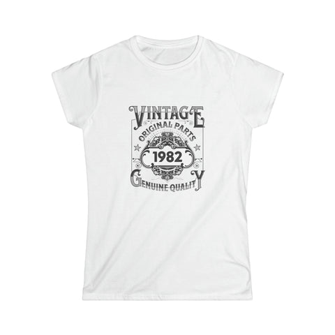 Vintage 1982 TShirt Women Limited Edition BDay 1982 Birthday Women Tops