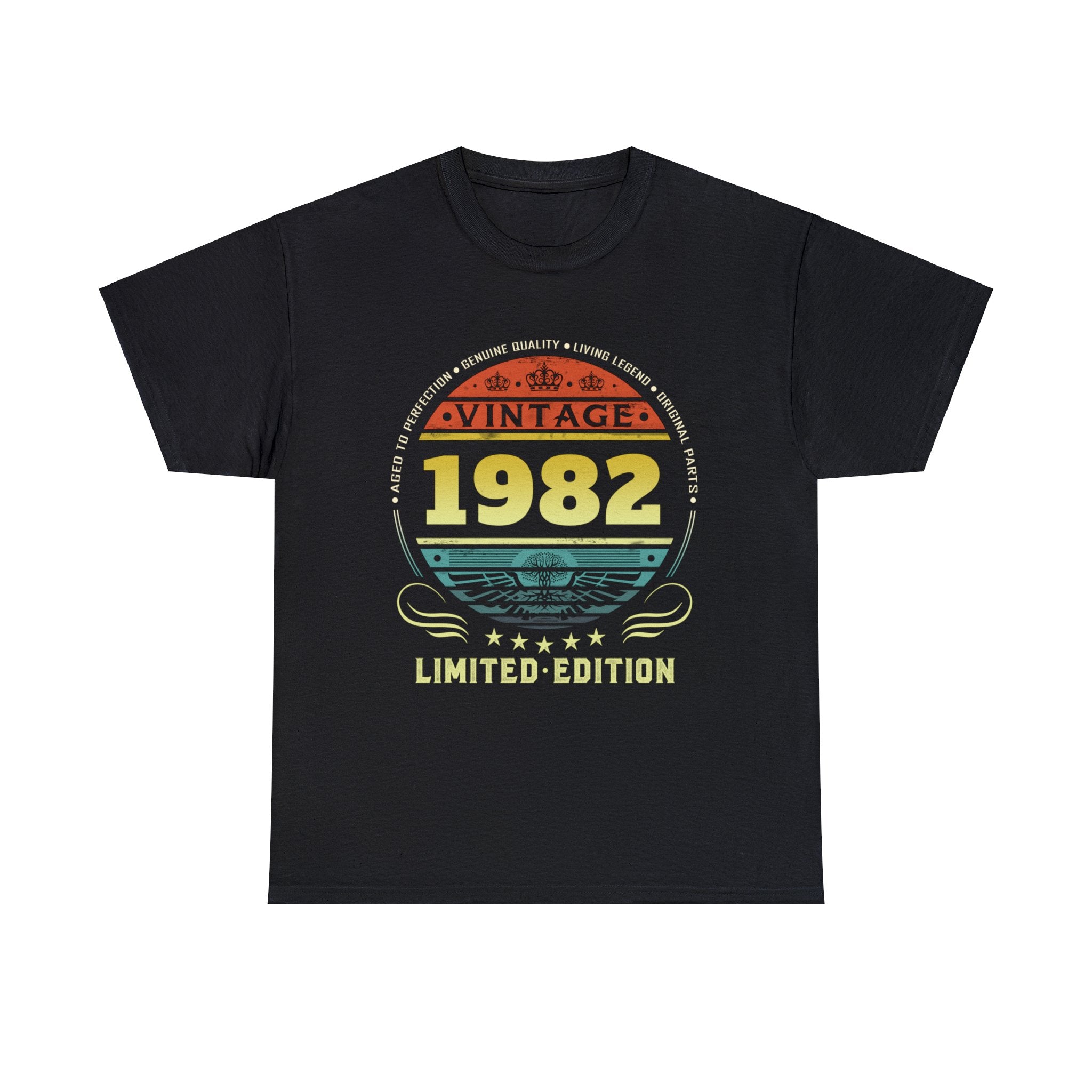 Vintage 1982 Limited Edition 1982 Birthday Shirts for Men Mens Shirt Plus Size Big and Tall