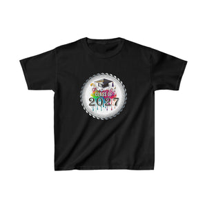 Class of 2027 Grow With Me First Day of School Graduation Boy Shirts