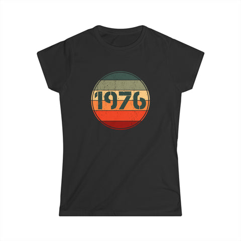 Vintage 1976 Birthday Shirts for Women Funny 1976 Birthday Women Tops