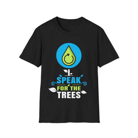 I Speak For Trees Earth Day Save Earth Inspiration Hippie Mens Shirt