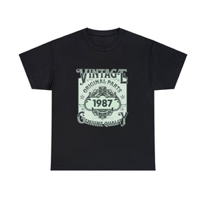 Vintage 1987 TShirt Men Limited Edition BDay 1987 Birthday Mens Shirt Plus Size Big and Tall