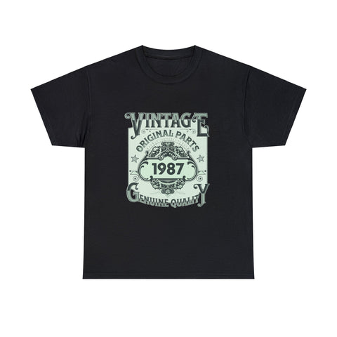 Vintage 1987 TShirt Men Limited Edition BDay 1987 Birthday Mens Shirt Plus Size Big and Tall