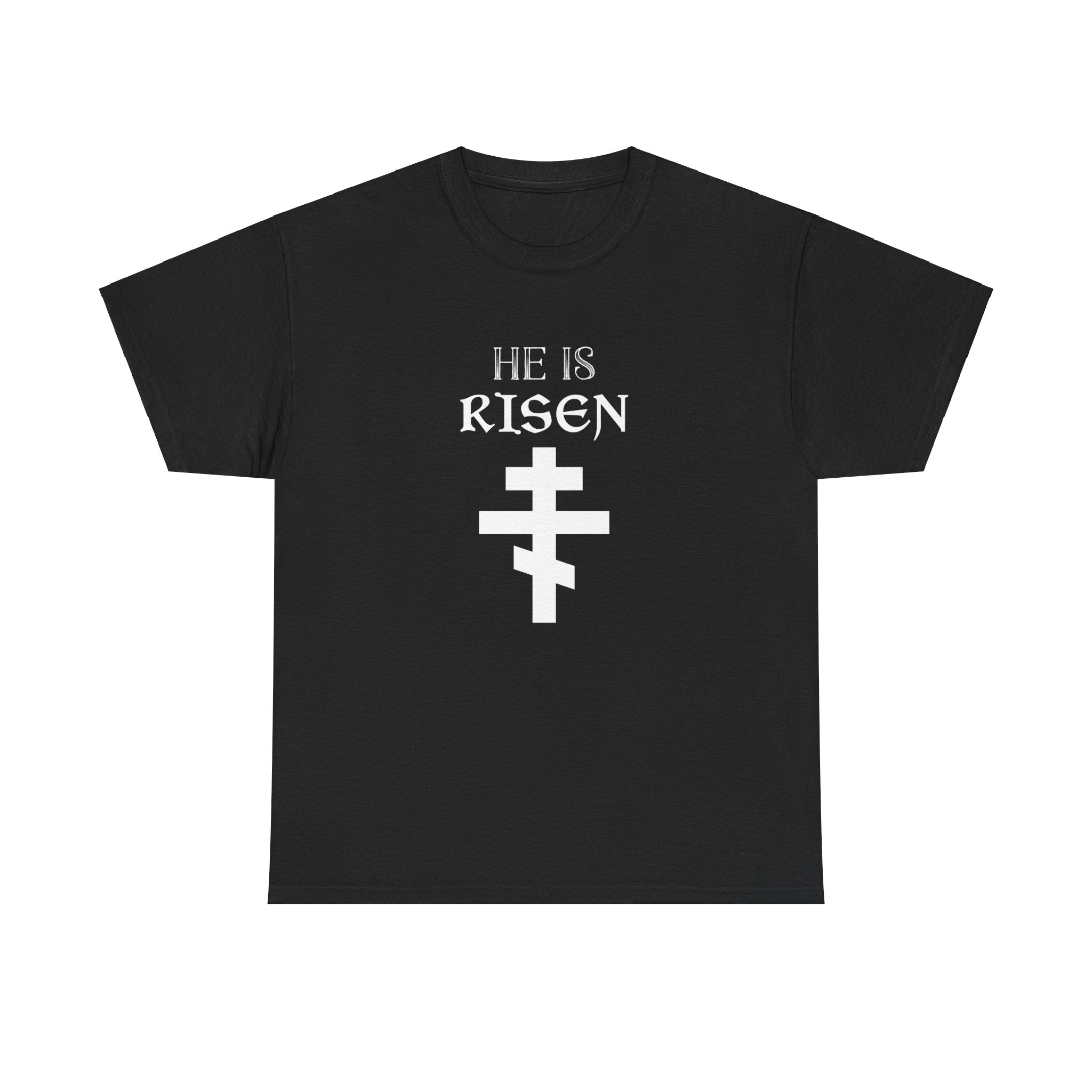Easter Christian He Is Risen Resurrection Orthodox Easter Mens Shirt Plus Size Big and Tall