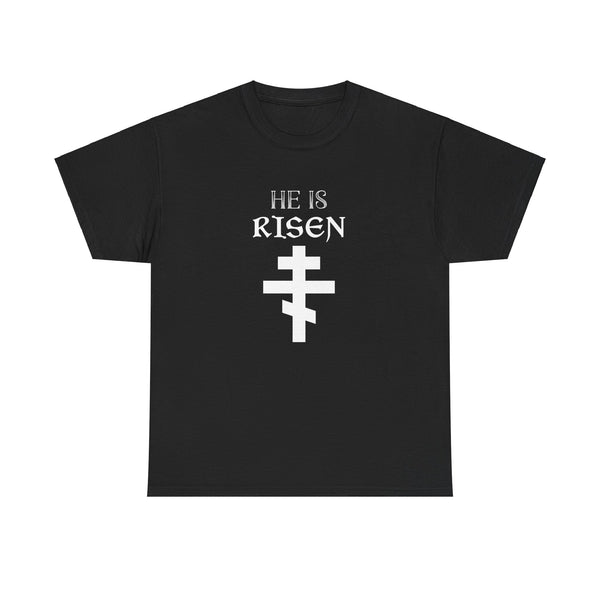 Easter Christian He Is Risen Resurrection Orthodox Easter Mens Shirt Plus Size Big and Tall