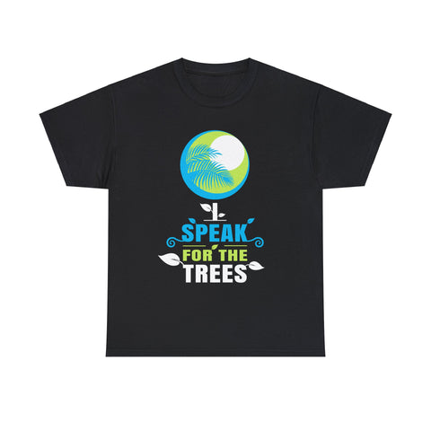 Earth Day I Speak For The Trees Design Nature Lover Mens Shirt Plus Size Big and Tall