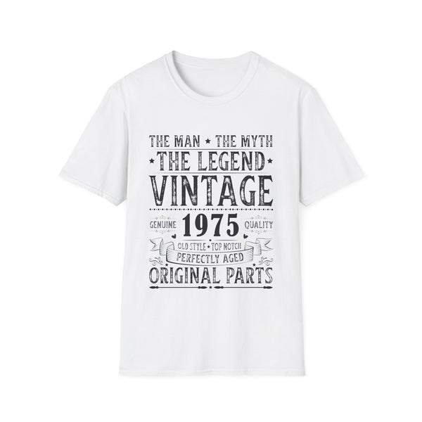 Vintage 1975 T Shirts for Men Retro Funny 1975 Birthday Mens Shirt
