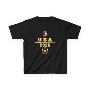 USA 2026 United States Sport USA Team 2026 Player 2026 USA T-Shirts for Kids Boys Girls