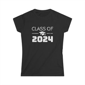 Class of 2024 College University High School Future Graduate Women Shirts