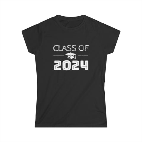 Class of 2024 College University High School Future Graduate Women Shirts