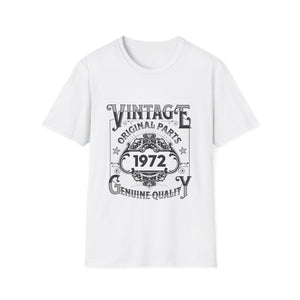 Vintage 1972 TShirt Men Limited Edition BDay 1972 Birthday Shirts for Men