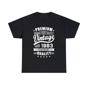 Vintage 1983 T Shirts for Men Retro Funny 1983 Birthday Shirts for Men Plus Size Big and Tall