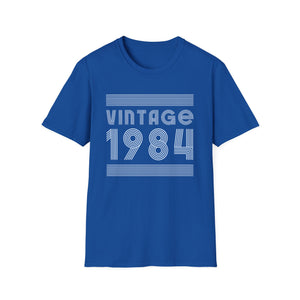 Vintage 1984 T Shirts for Men Retro Funny 1984 Birthday Mens Shirts
