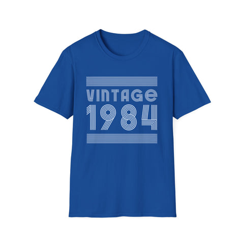 Vintage 1984 T Shirts for Men Retro Funny 1984 Birthday Mens Shirts