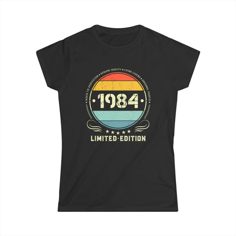 Vintage 1984 Limited Edition 1984 Birthday Shirts for Women Womens T Shirts