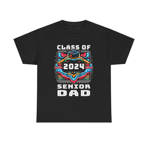 Proud Dad Class of 2024 Senior Graduate 2024 Gifts Senior 24 Big and Tall Shirts for Men Plus Size