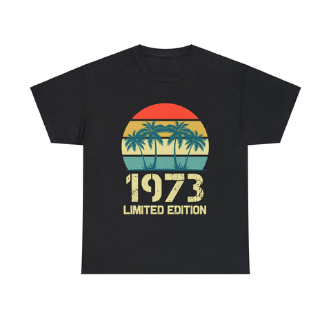 Vintage 1973 Birthday Shirts for Men Funny 1973 Birthday Mens T Shirts Plus Size Big and Tall