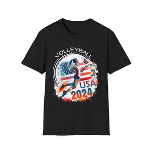 USA 2024 United States American Sport 2024 Volleyball Mens T Shirt