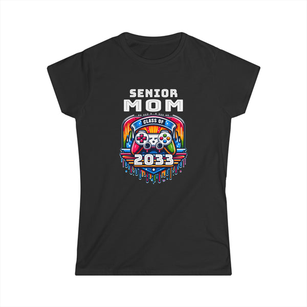 Proud Senior Mom Shirt Class of 2033 Decorations 2033 Womens Shirts