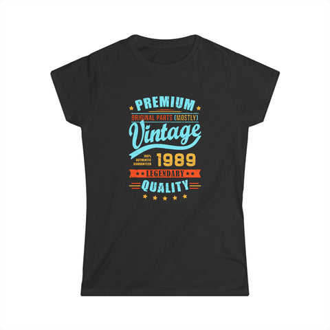 Vintage 1989 TShirt Women Limited Edition BDay 1989 Birthday Women Shirts