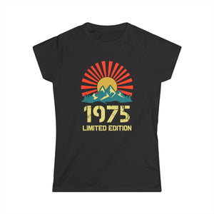 Vintage 1975 Limited Edition 1975 Birthday Shirts for Women Womens Shirt