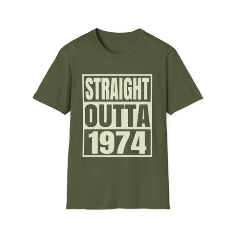 Vintage 1974 TShirt Men Limited Edition BDay 1974 Birthday Shirts for Men