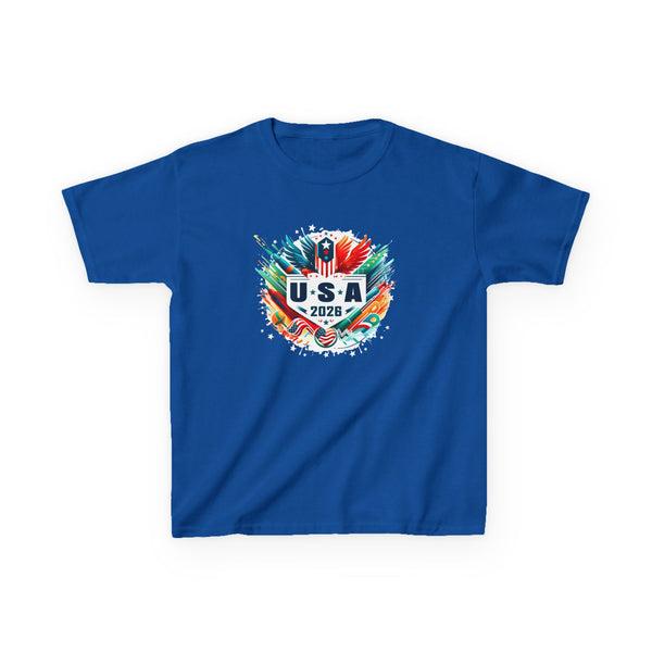 USA 2026 Go United States Sport USA Team 2026 USA T-Shirts for Kids Boys Girls Youth