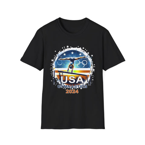 USA 2024 Games United States Sport 2024 USA Mens Gymnastics Mens Tshirts