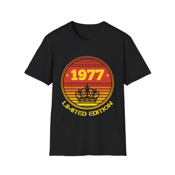 Vintage 1977 TShirt Men Limited Edition BDay 1977 Birthday Men Shirts