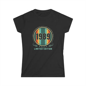 Vintage 1989 TShirt Women Limited Edition BDay 1989 Birthday Womens Shirts