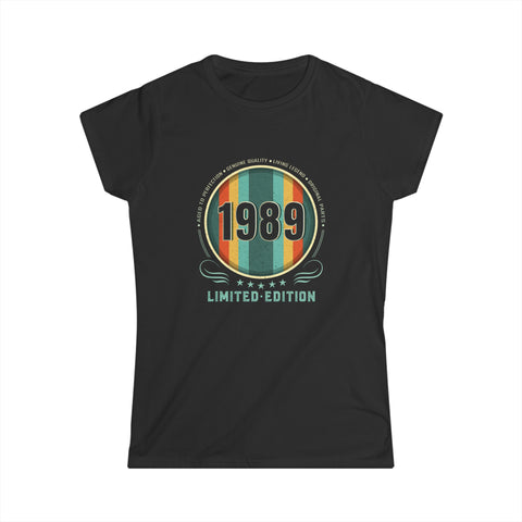 Vintage 1989 TShirt Women Limited Edition BDay 1989 Birthday Womens Shirts