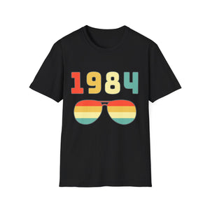 Vintage 1984 T Shirts for Men Retro Funny 1984 Birthday Mens Tshirts