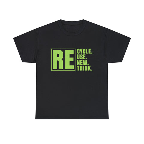 Planet Earth Recycle Symbol T-Shirt Environmentalist Activism Recycle Big and Tall Tshirts Shirts for Men