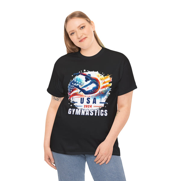 USA 2024 Games United States Gymnastics America 2024 USA Womens Plus Size Tops