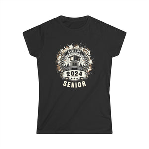 Senior 2024 Class of 2024 Back To School Teacher Students Womens T Shirt