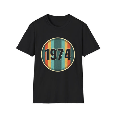 Vintage 1974 Birthday Shirts for Men Funny 1974 Birthday Mens T Shirts