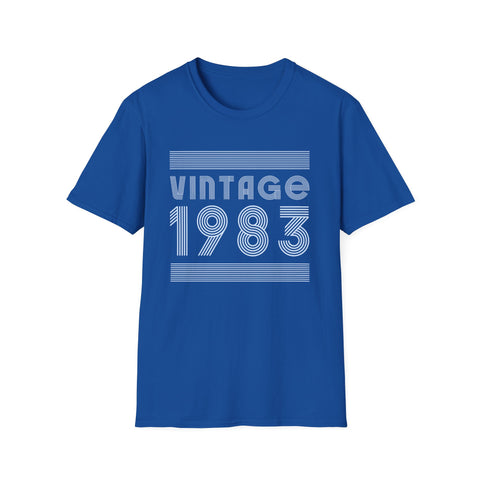 Vintage 1983 T Shirts for Men Retro Funny 1983 Birthday Shirts for Men