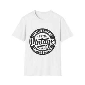 Vintage 1979 T Shirts for Men Retro Funny 1979 Birthday Mens T Shirts