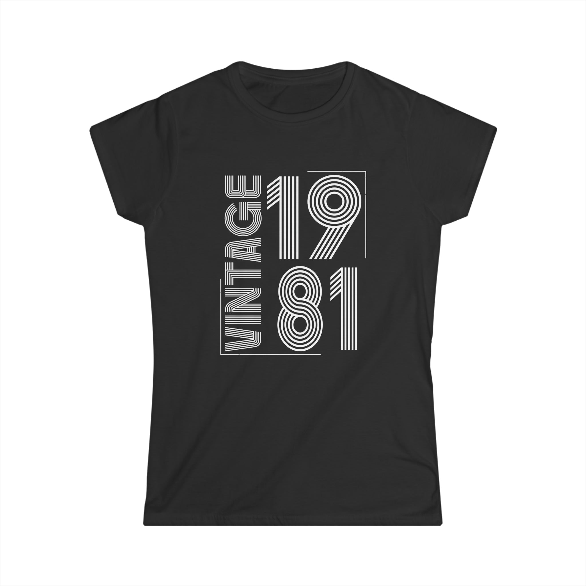 Vintage 1981 T Shirts for Women Retro Funny 1981 Birthday Womens Shirt