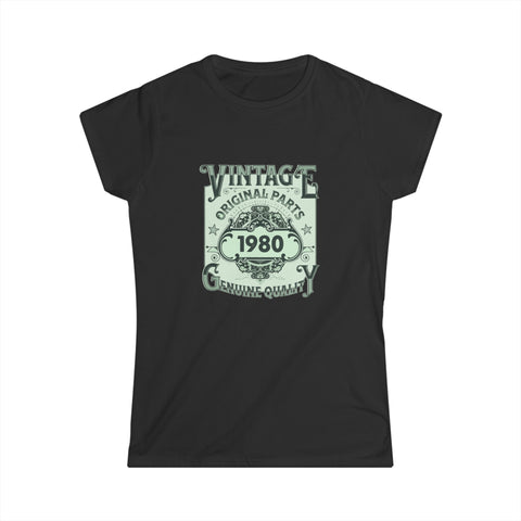 Vintage 1980 TShirt Women Limited Edition BDay 1980 Birthday Women Tops