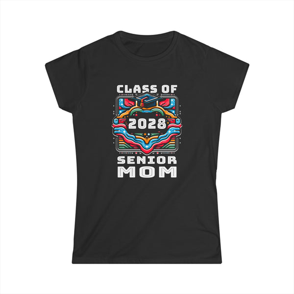 Proud Mom Class of 2028 Senior Graduate 2028 Gifts Senior 28 Womens Shirt