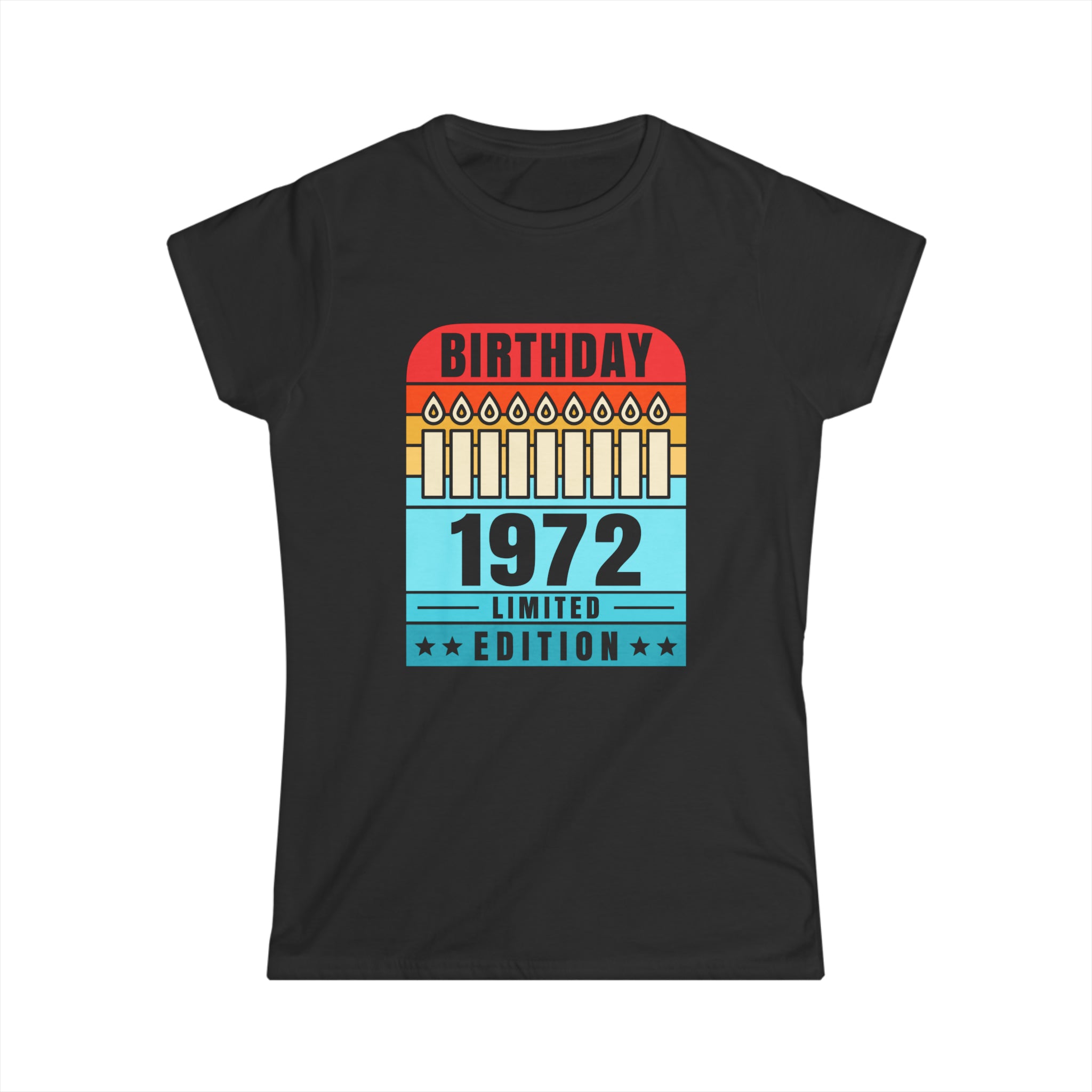 Vintage 1972 TShirt Women Limited Edition BDay 1972 Birthday Womens T Shirts